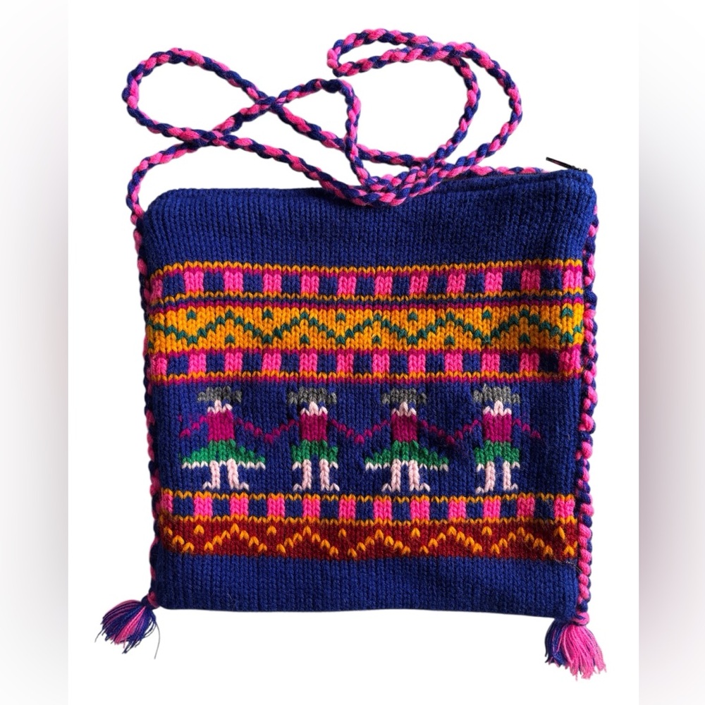Inka Quechua Handcrafted Wool Small Woven Crossbody Bag